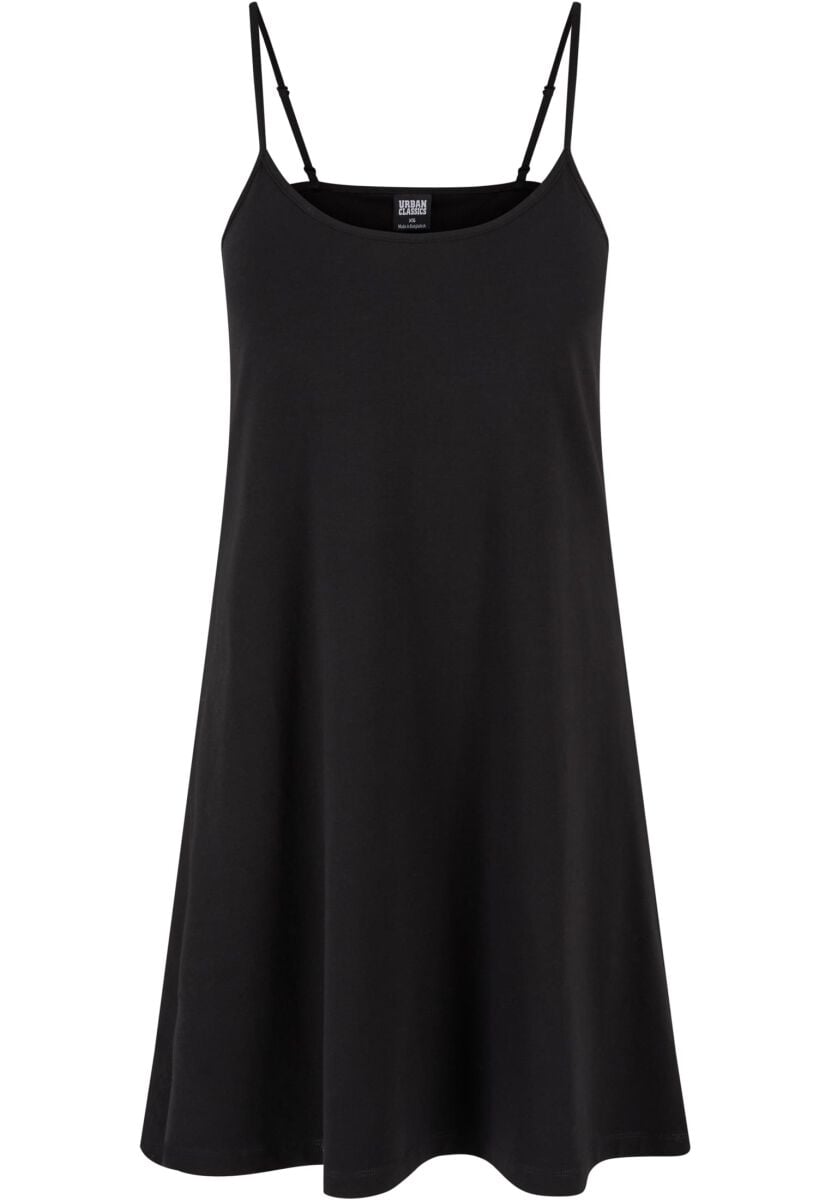 Urban Classics Kort klänning - Ladies Stretch Jersey Hanger Dress - XS S - för Dam - svart