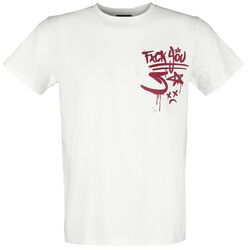T-Shirt mit Fxck You Print