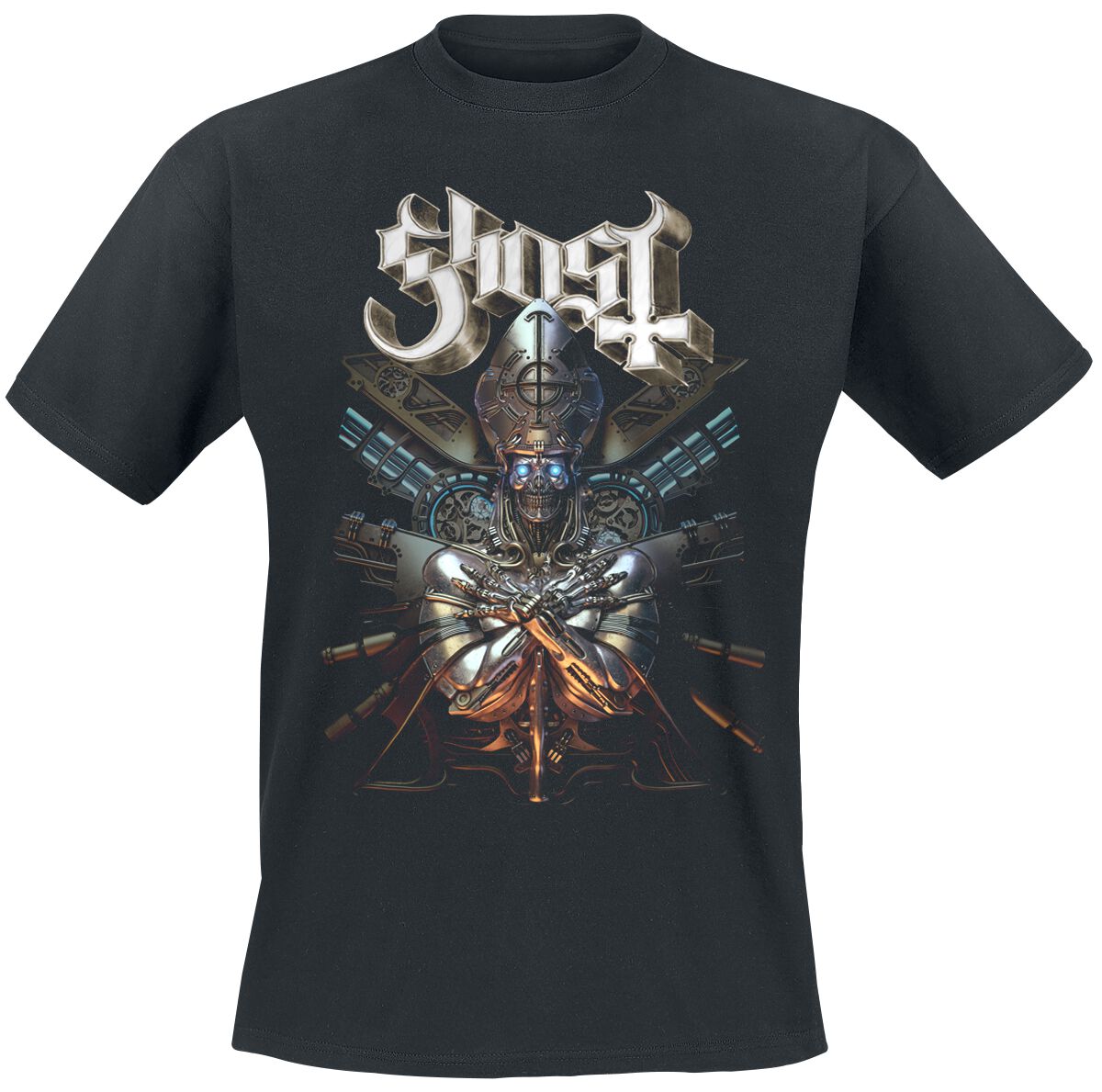 Image of T-Shirt di Ghost - Phantomime With Background - S a 4XL - Uomo - nero
