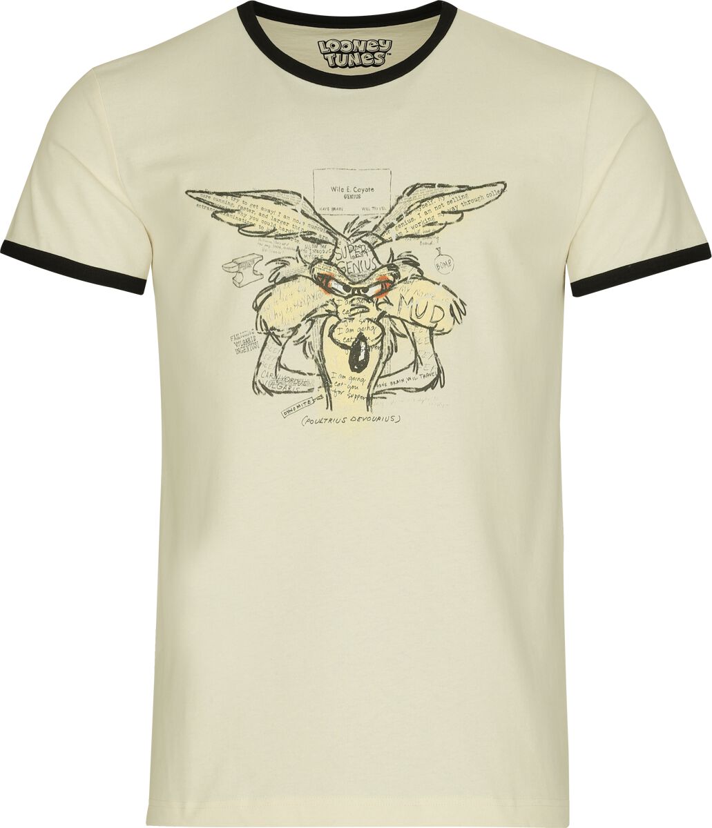 Camisetas ringer  de Looney Tunes - Road Runner Blanco roto