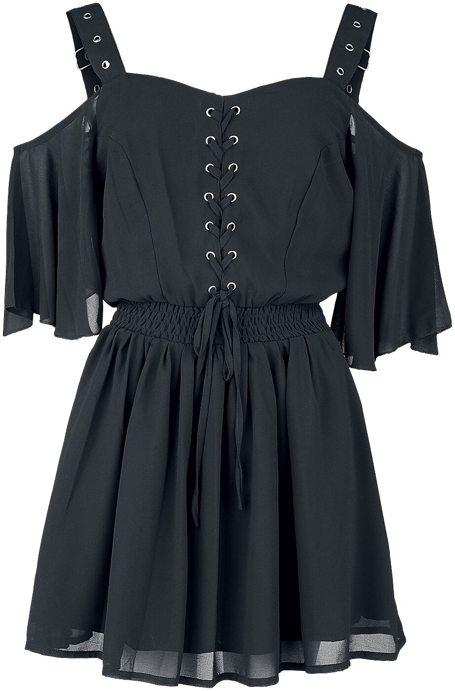 Poizen Industries - Gothic Kurzes Kleid - Catastrophe Dress - XS bis 4XL - für Damen - Größe 4XL - schwarz