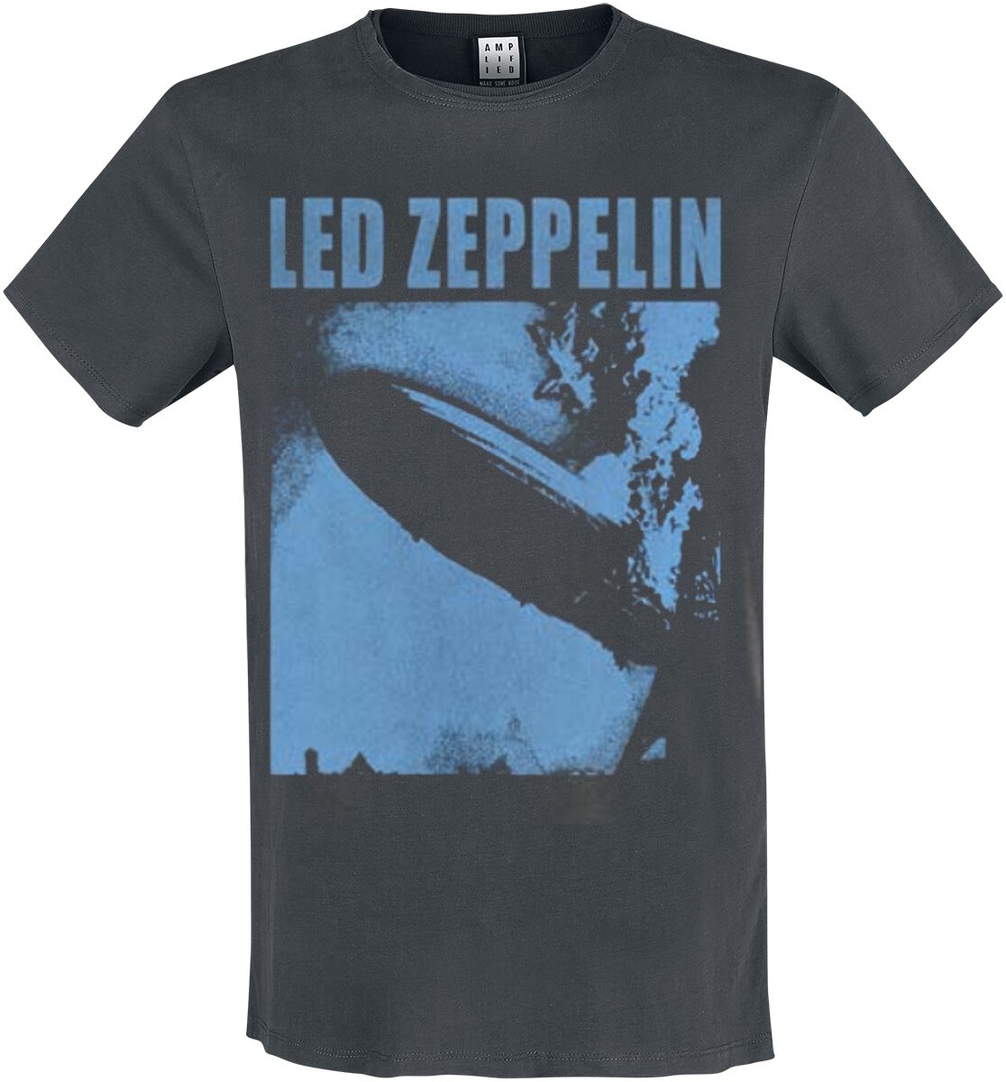 Led Zeppelin Amplified Collection - Blimp Square T-Shirt charcoal