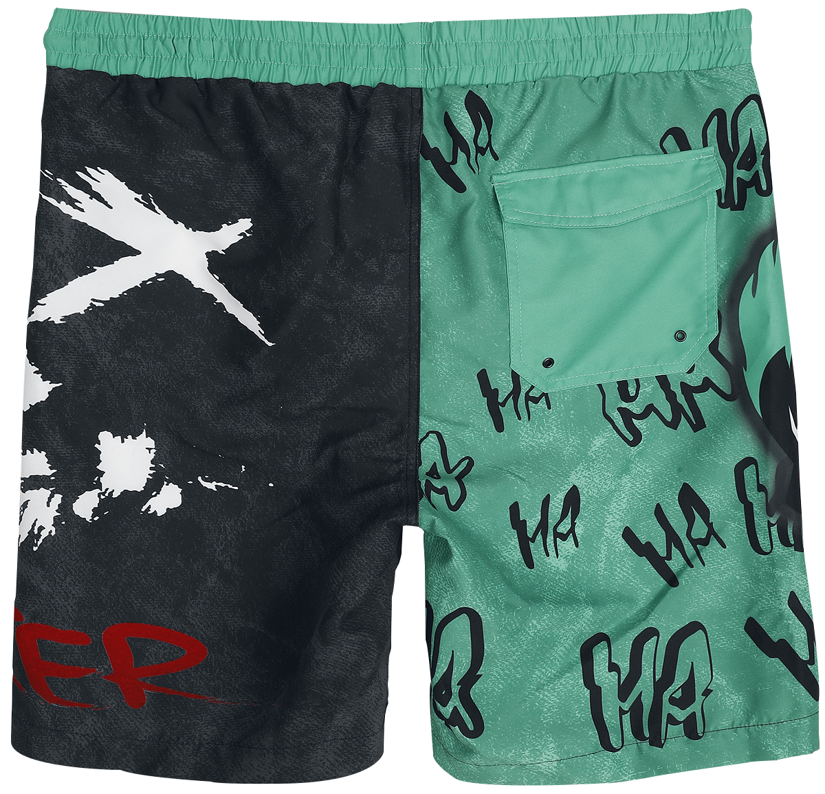 Suicide Squad Badeshort - The Joker - Ha Ha Ha - S bis XXL - für Männer - Größe XL - multicolor  - EMP exklusives Merchandise!