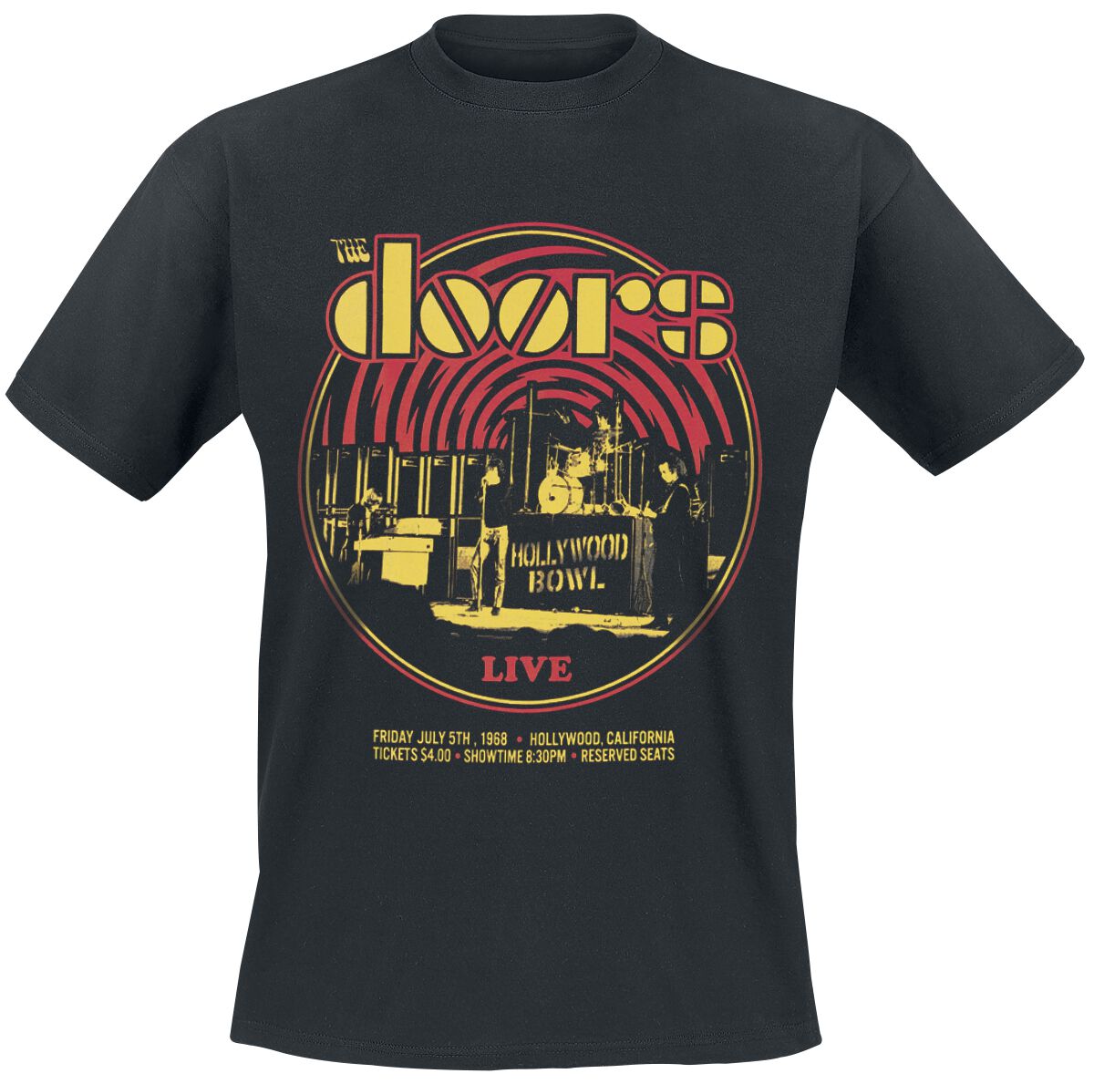 The Doors T-Shirt - Warp - S bis 3XL - für Männer - Größe 3XL - schwarz  - Lizenziertes Merchandise!