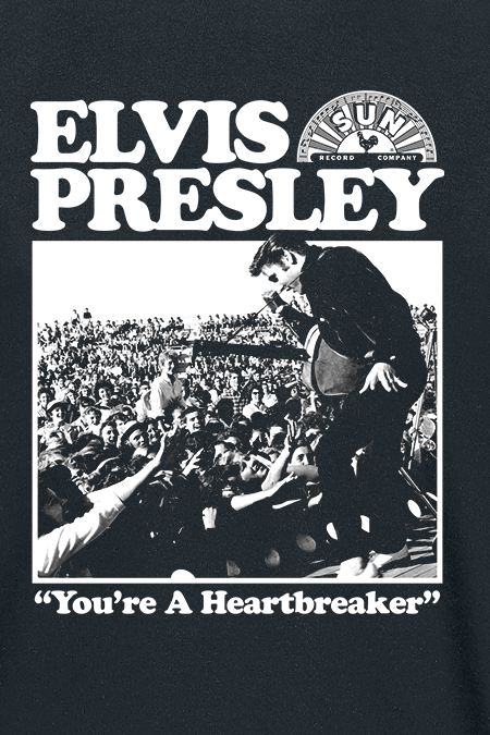 Presley, Elvis A Heartbreaker T-Shirt schwarz