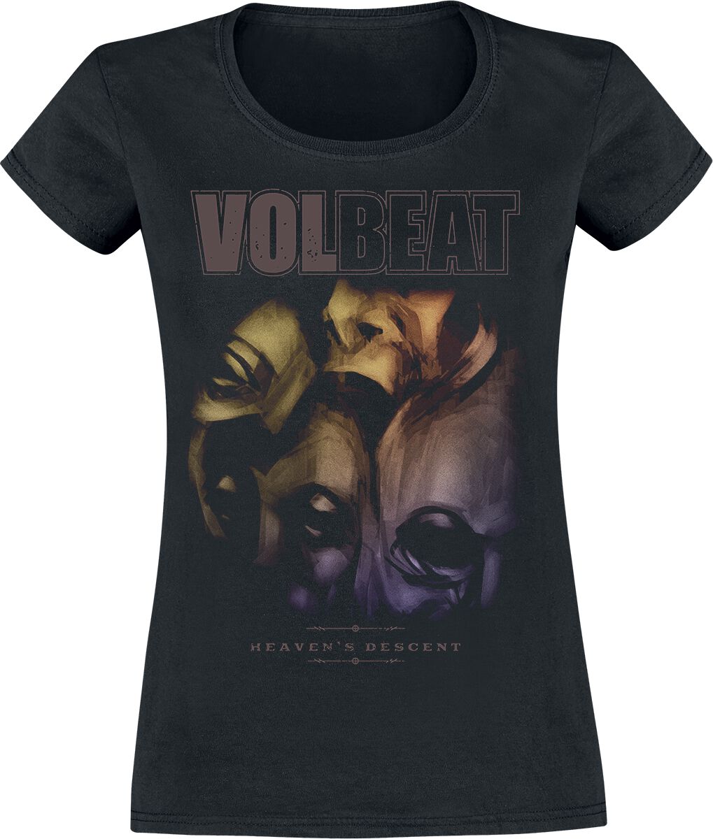 T-Shirt Manches courtes de Volbeat - Heavens Descent - S à XXL - pour Femme - noir