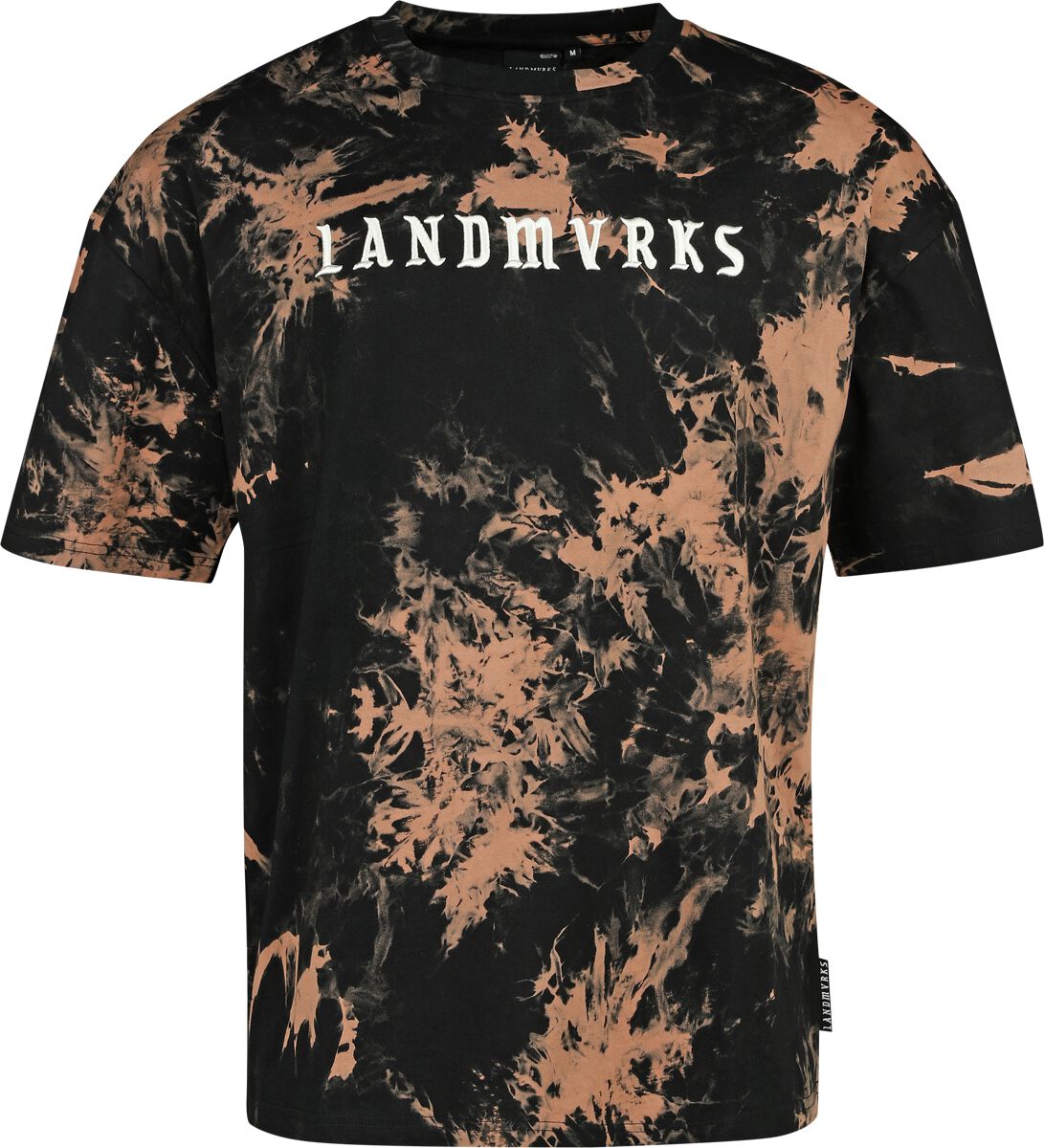 Landmvrks T-Shirt - EMP Signature Collection - S bis 3XL - für Männer - Größe XL - schwarz/braun  - EMP exklusives Merchandise!