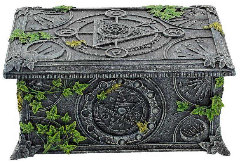 Levně Nemesis Now Box Wiccan Pentagram Tarot dekorace standard