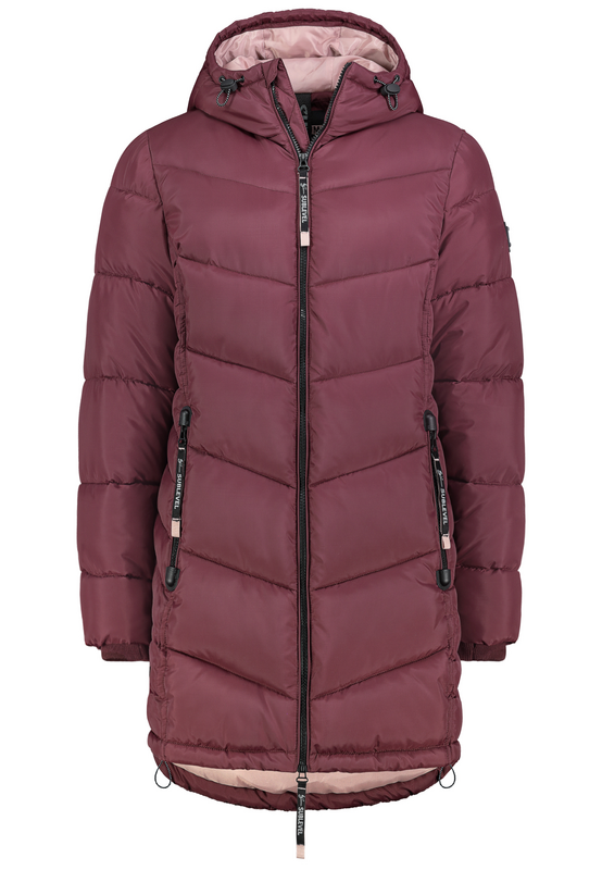 Sublevel  Winter Coat - PUFFER COAT - for Women - red