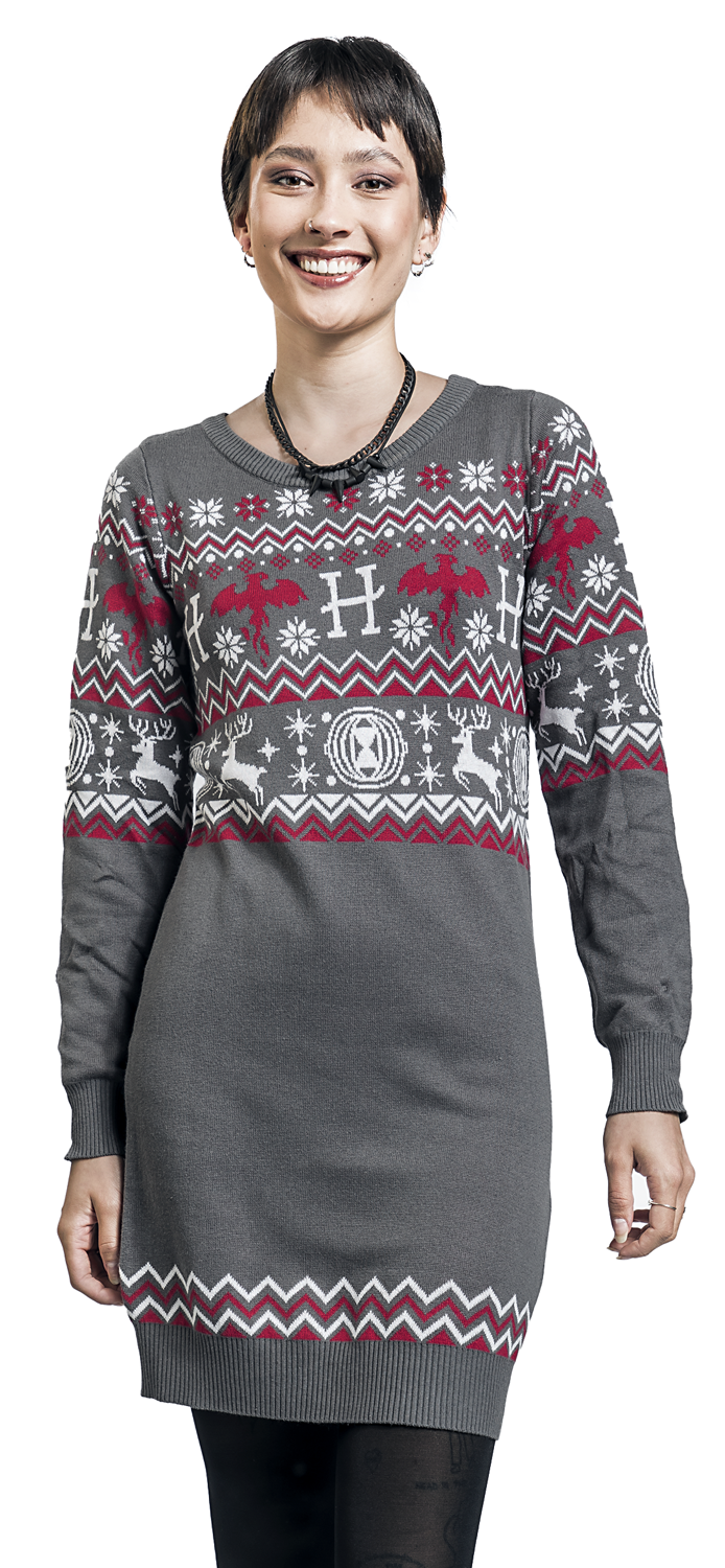 Harry Potter Phönix & Patronus Mittellanges Kleid multicolor