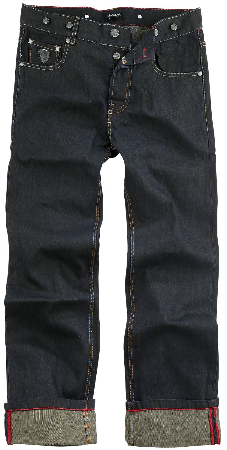Image of Jeans Rockabilly di Chet Rock - Loose Larry - W30L32 a W38L34 - Uomo - blu