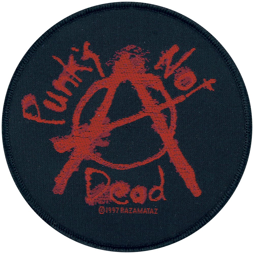 Punk's Not Dead  Patch schwarz rot