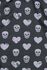 Schwarzer High Waist Panty mit Skull und Herz Design