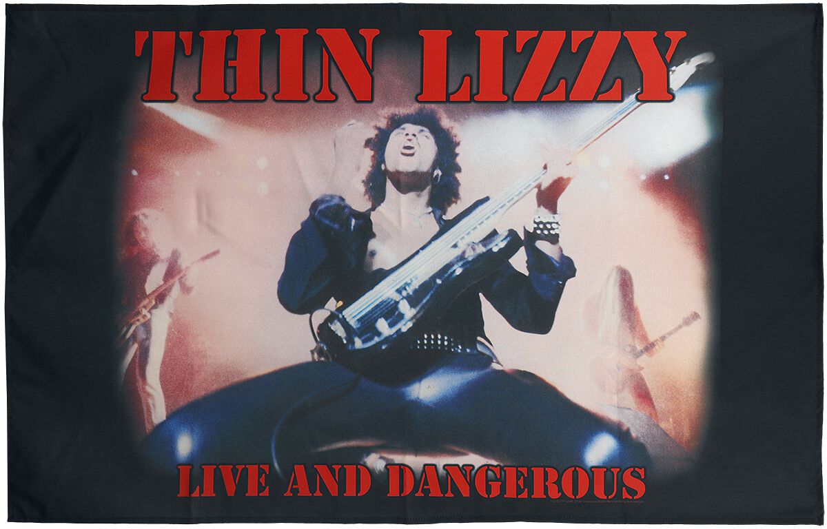 Thin Lizzy Live and dangerous Flag multicolour