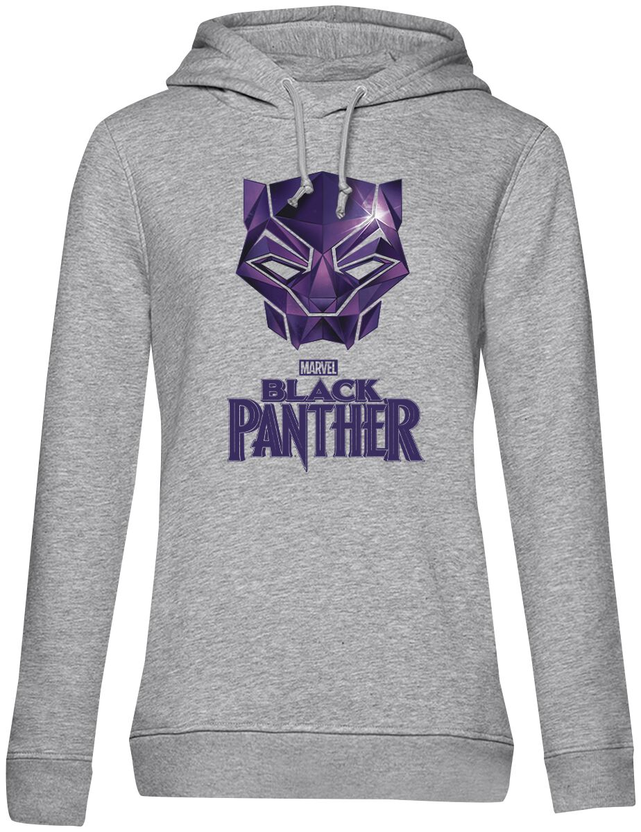 Sweat-shirt à capuche de Black Panther - Wakanda Forever - S à XXL - pour Femme - gris