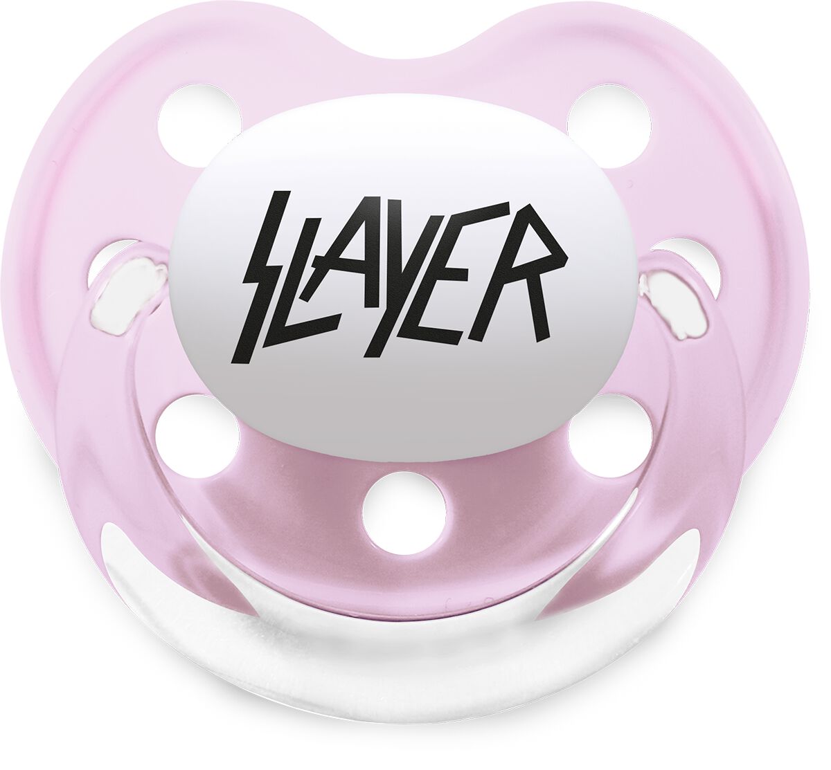 Levně Slayer Metal-Kids - Logo Schnuller ružová/cerná