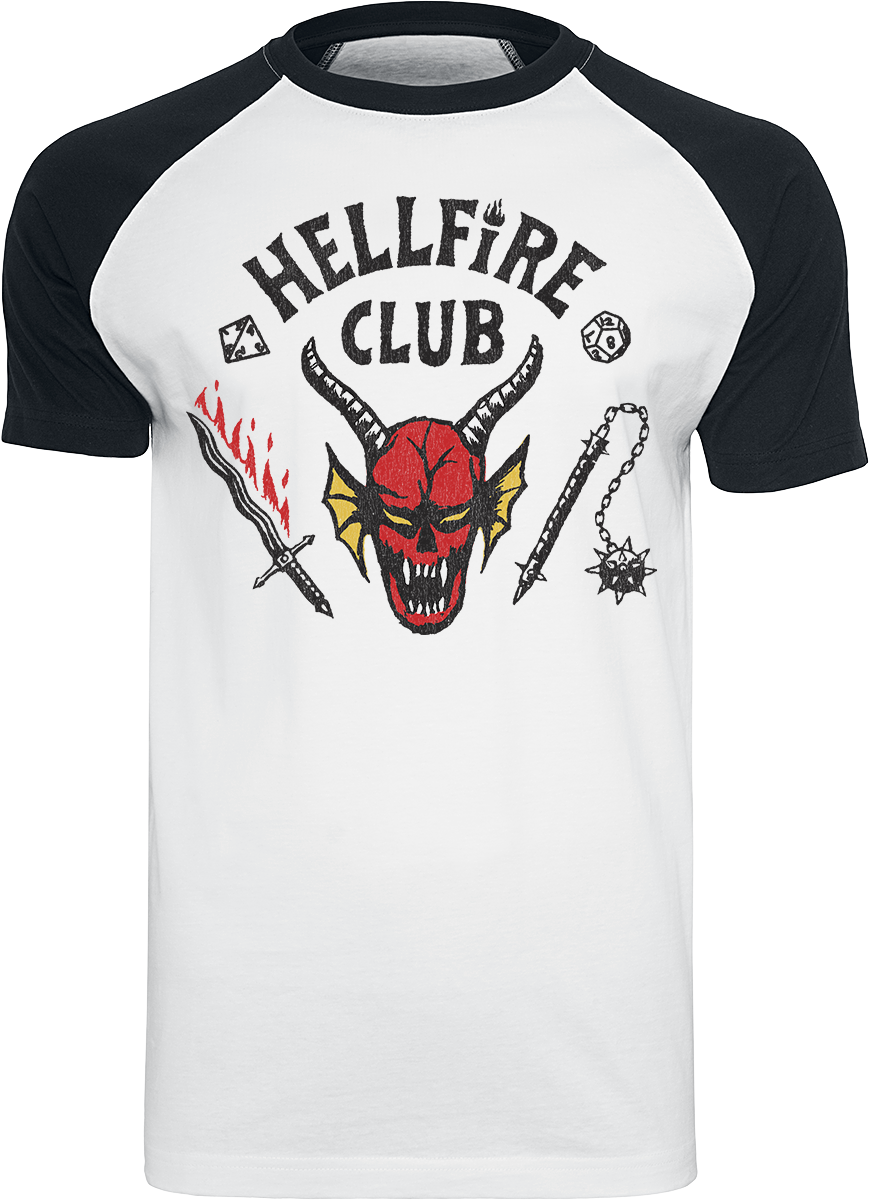 Stranger Things - Hellfire Club - T-Shirt - weiß| schwarz - EMP Exklusiv!
