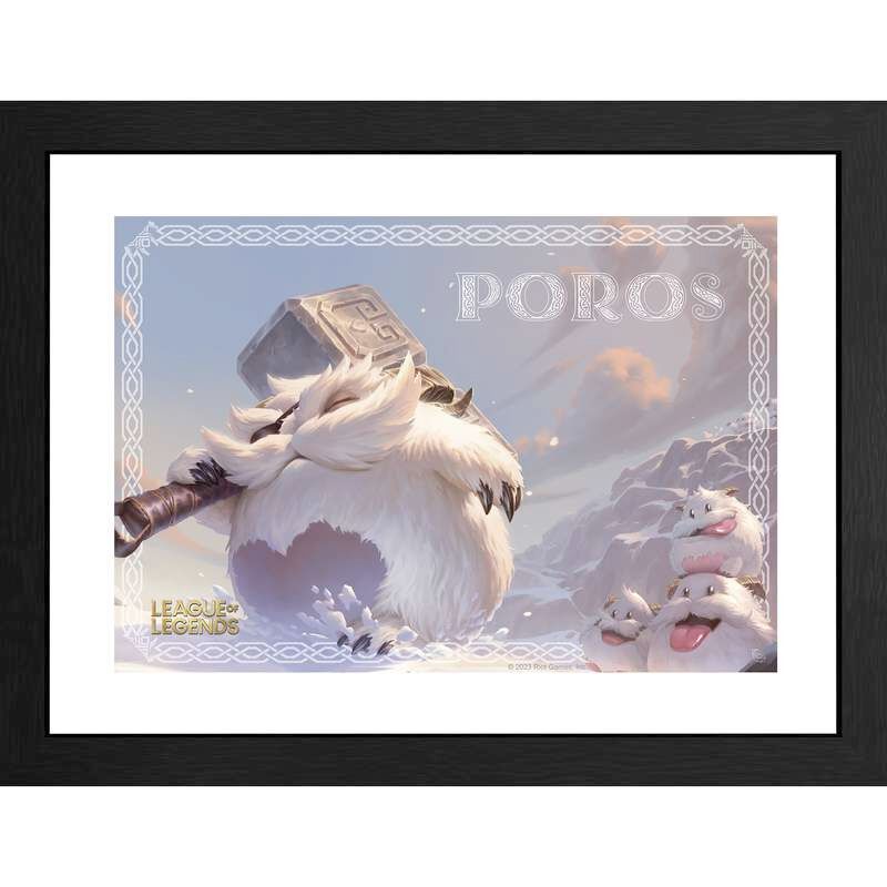 League Of Legends - Gaming Ingelijste Afbeelding - Poro - voor Geen - meerkleurig