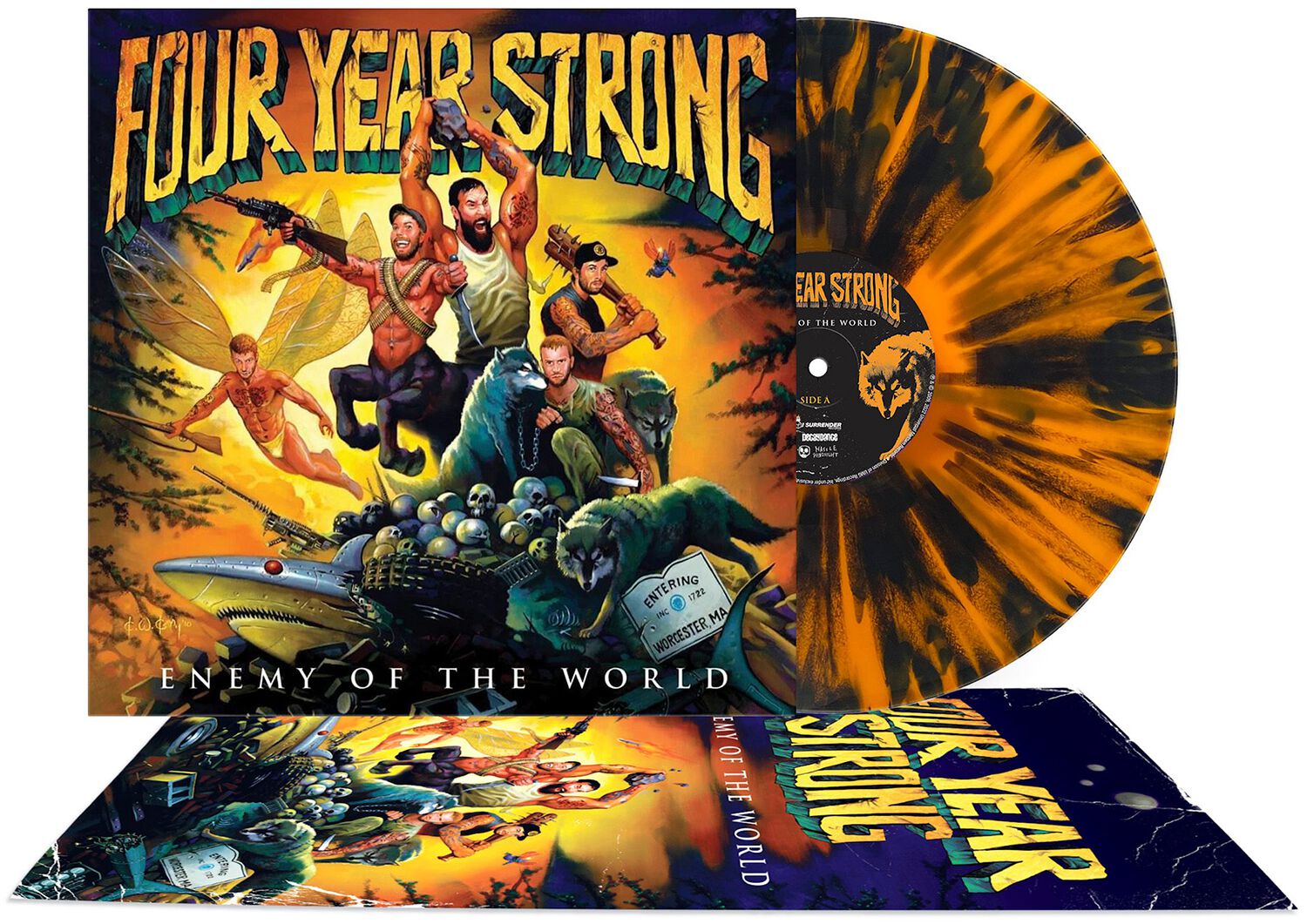 Four Year Strong Enemy of the world LP splattered