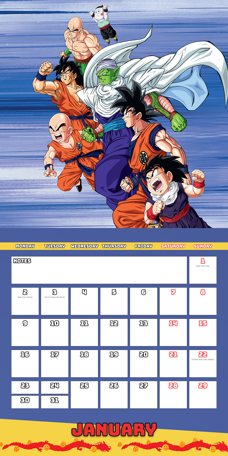 Dragon Ball Z Wandkalender 2023 Wandkalender multicolor