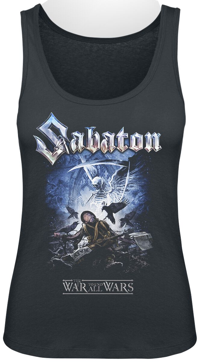 Sabaton Tank-Top - The War To End All Wars - S bis XXL - für Damen - Größe S - schwarz  - EMP exklusives Merchandise!