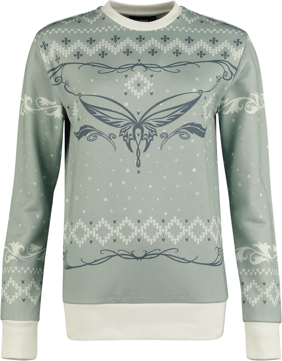 Der Herr der Ringe Arwens Abendstern Weihnachtspullover multicolor in 3XL