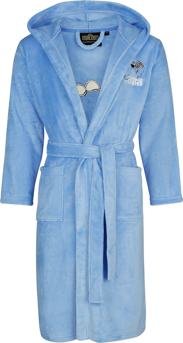 Sesamstraße Krümmelmonster Bademantel blau in L-XL