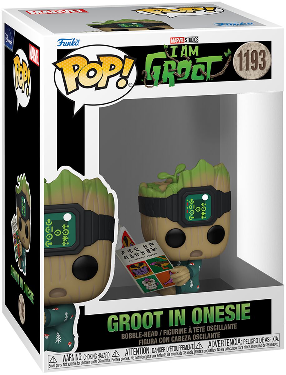 Guardians Of The Galaxy - I am Groot - Groot in Onesie Vinyl Figur 1193 - Funko Pop! Figur - multicolor