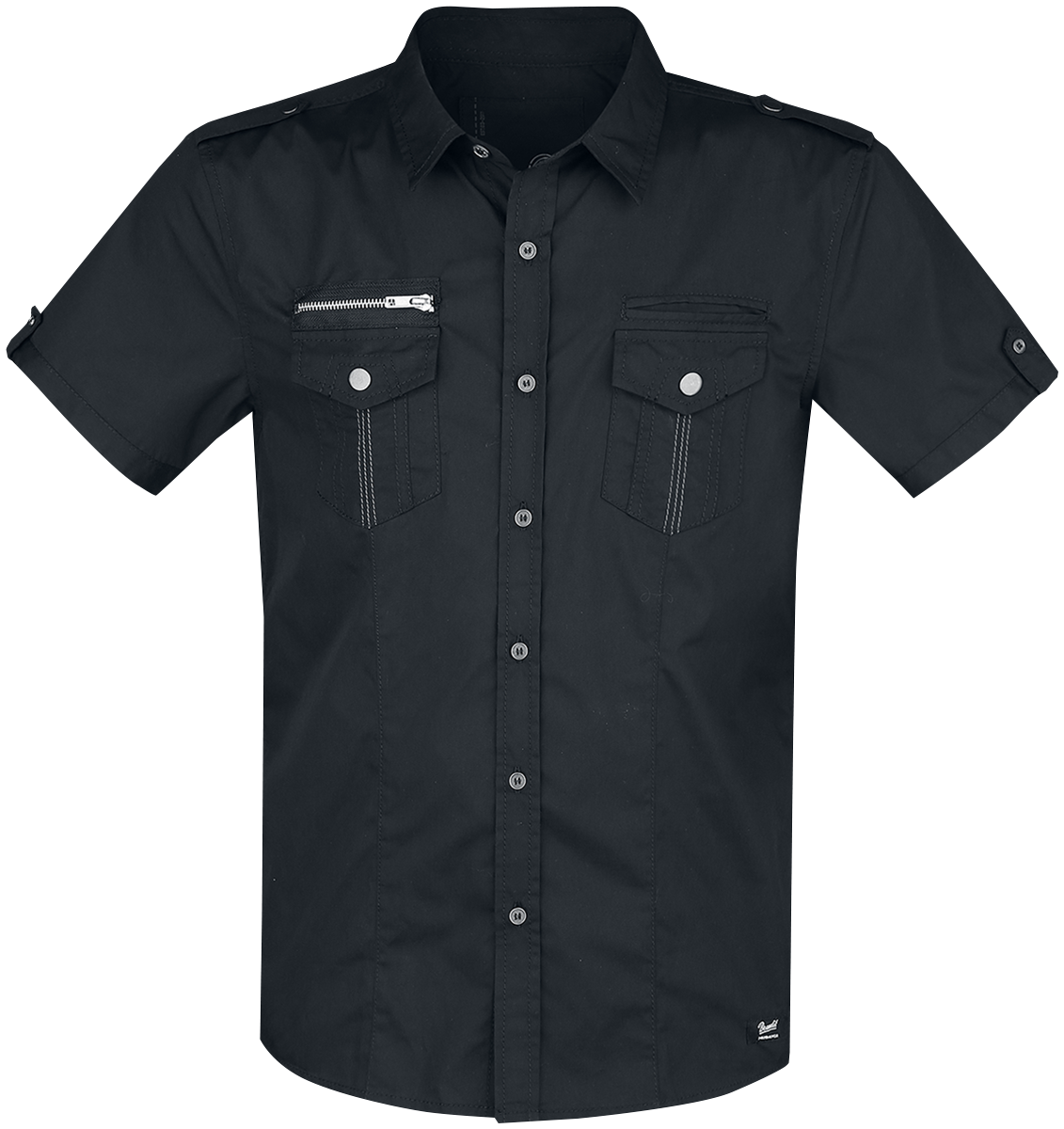 Brandit - Rockstar Shirt T/C - Kurzarmhemd - schwarz