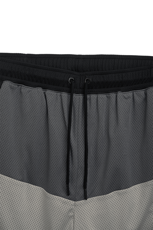Thumbnail - Unfair Athletics Three Tone Mesh Shorts Grey/Black Short grau schwarz in 3XL