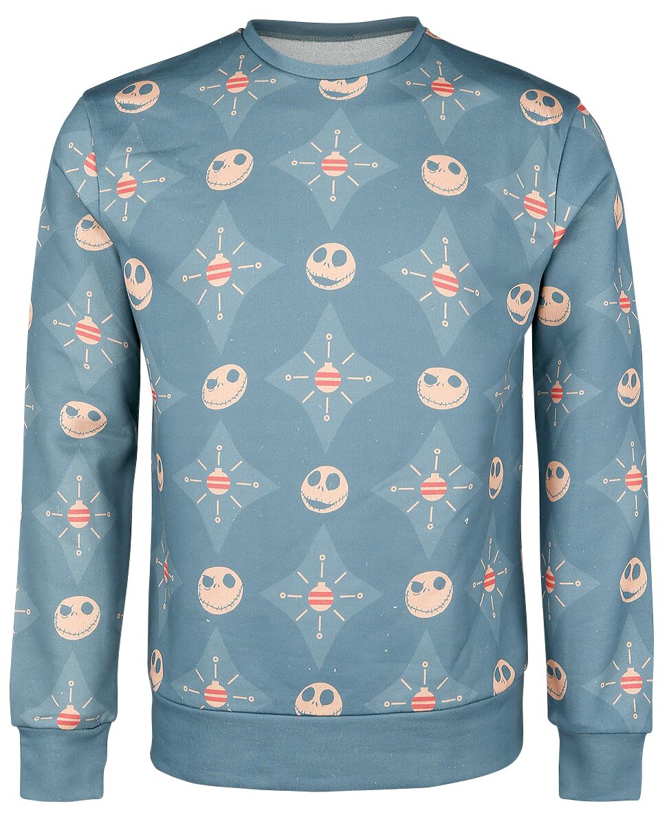 Image of The Nightmare Before Christmas Christmas Sweater - Jack Allover Sweat-Shirt multicolor