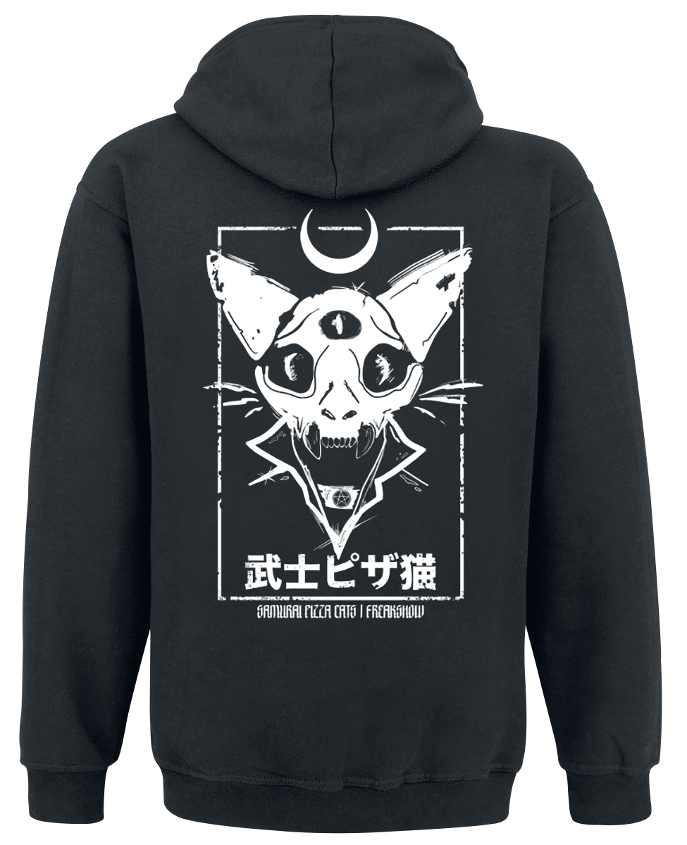 Samurai Pizza Cats Freakshow Kapuzenpullover schwarz