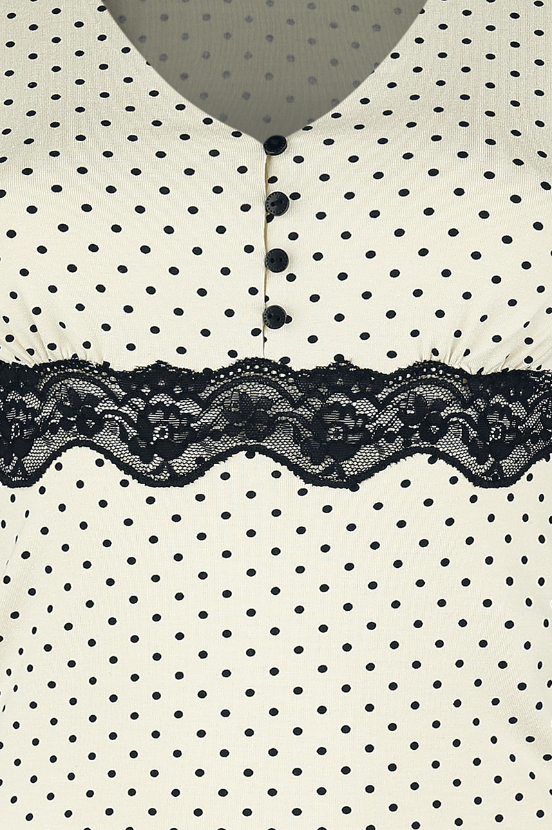 Vive Maria Chicago Girl Shirt T-Shirt creme schwarz