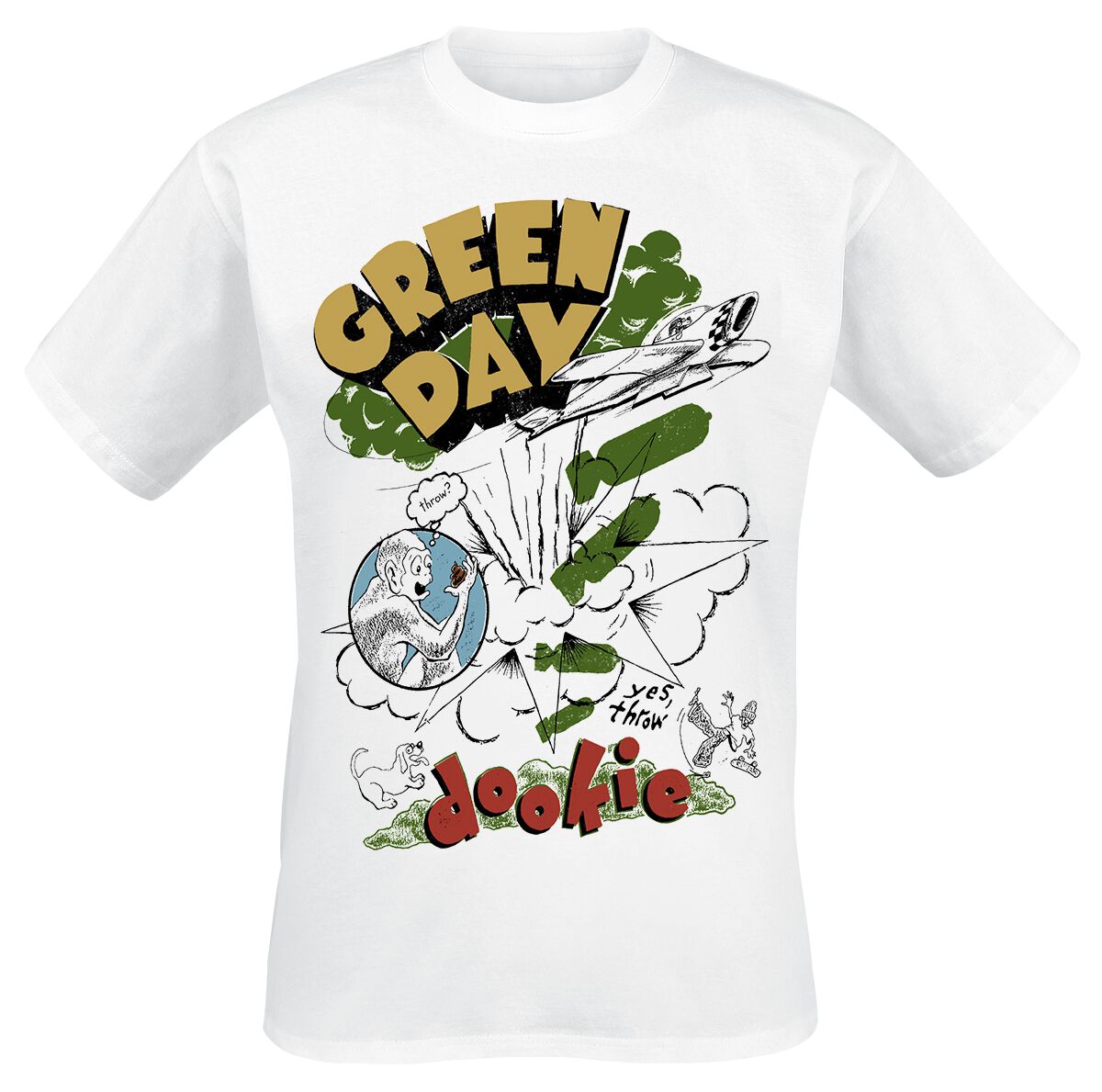 Image of Green Day Jumble T-Shirt weiß