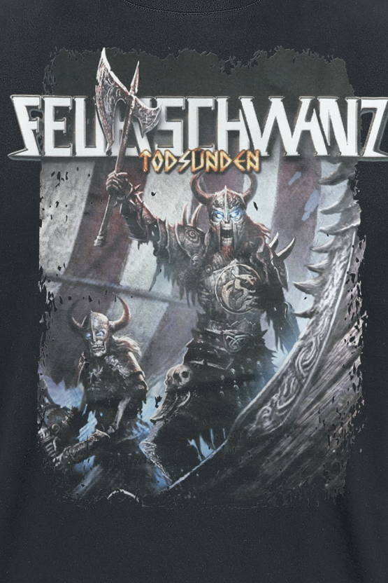 Feuerschwanz T-Shirt - Todsünden Viking - S bis 3XL - für Männer - Größe XL - schwarz  - EMP exklusives Merchandise!