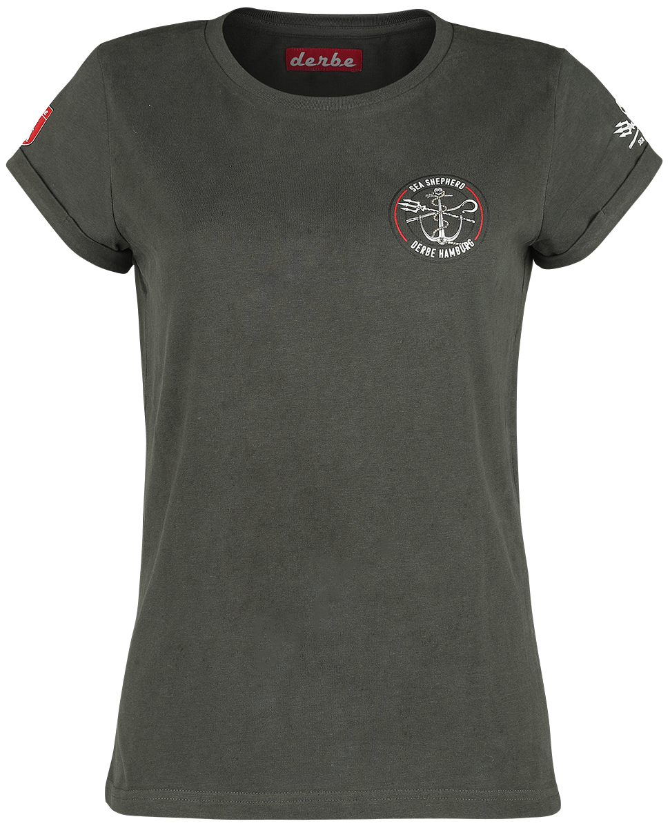 Sea Shepherd X Derbe Hamburg - JF_Hasel - Girls shirt - black image