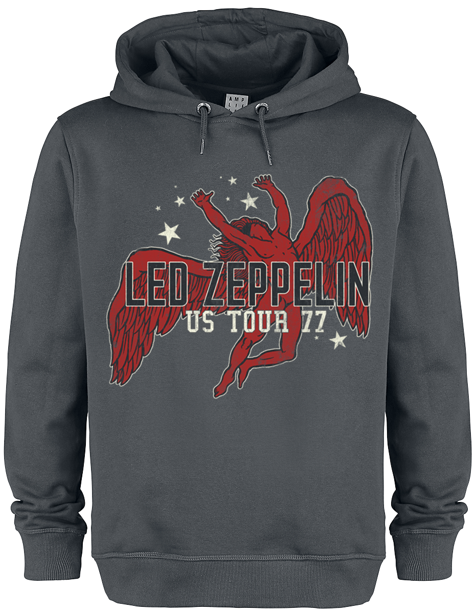 Led Zeppelin - Amplified Collection - US Tour 77 - Hooded sweatshirt - charcoal image