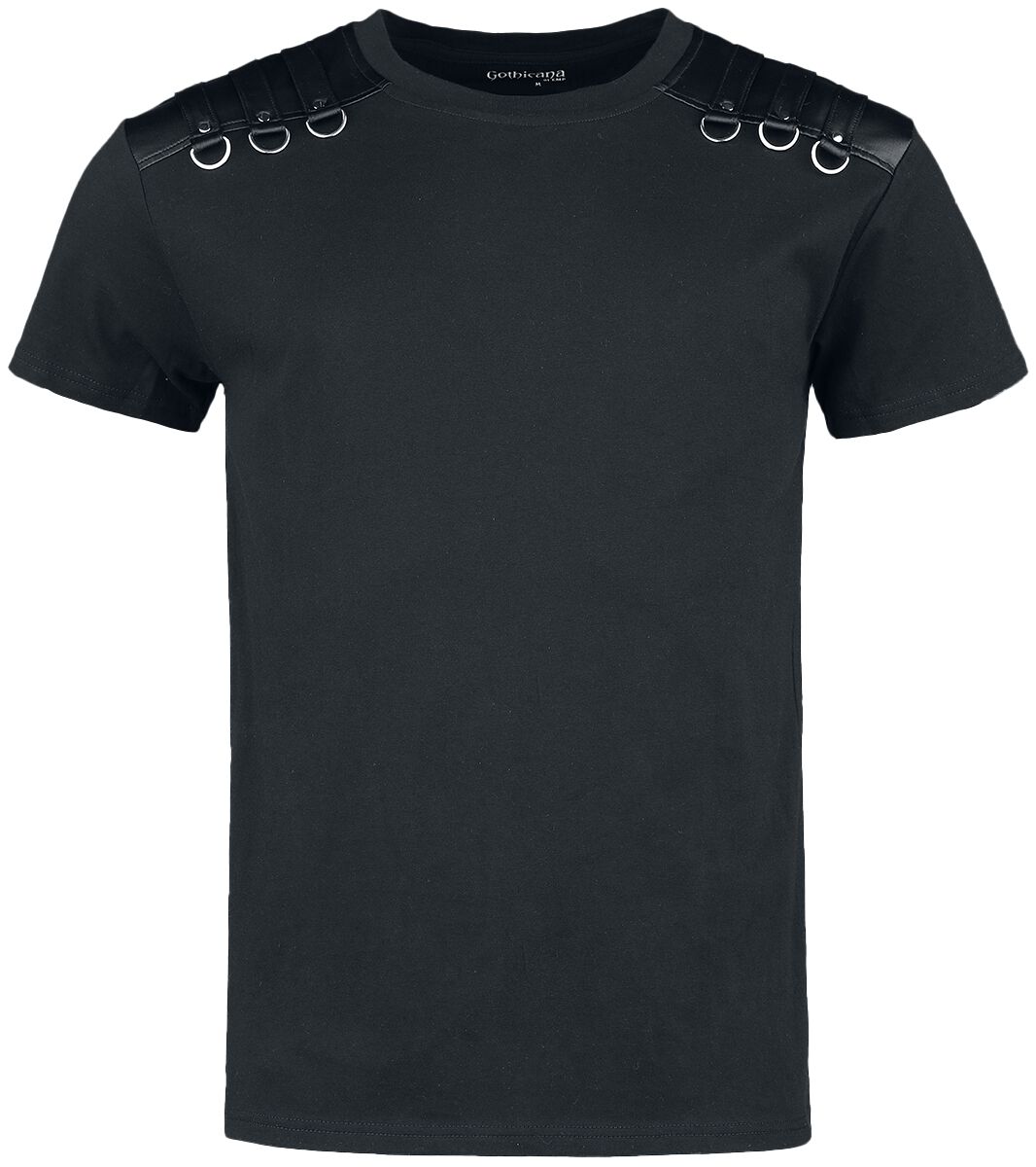 Gothicana by EMP - Gothic T-Shirt - T-Shirt mit Riemen auf den Schultern - XL bis XXL - für Männer - Größe XXL - schwarz