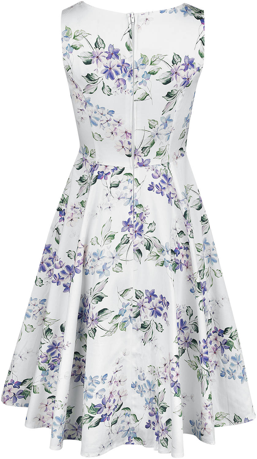 H&R London - Rockabilly Kleid knielang - Tasha Floral Swing Dress - XS bis 4XL - für Damen - Größe XS - multicolor