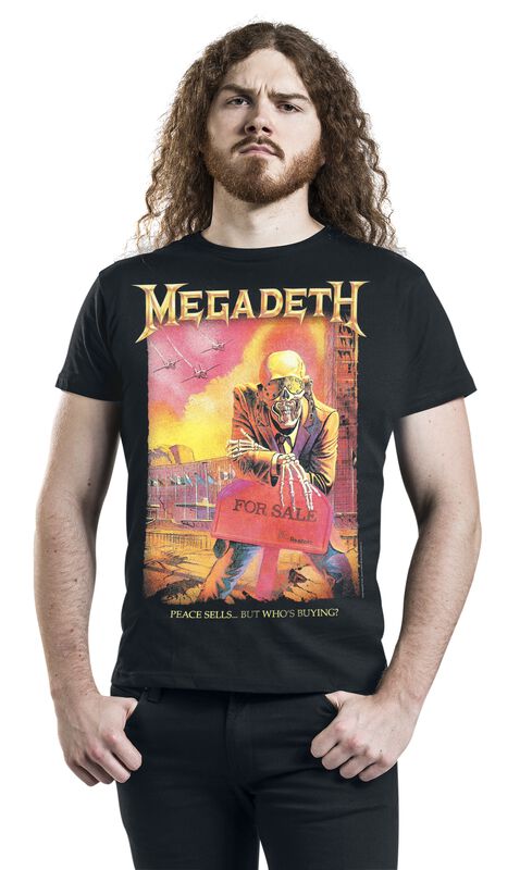 Männer Bekleidung Peace Sell Setlist Vintage | Megadeth T-Shirt