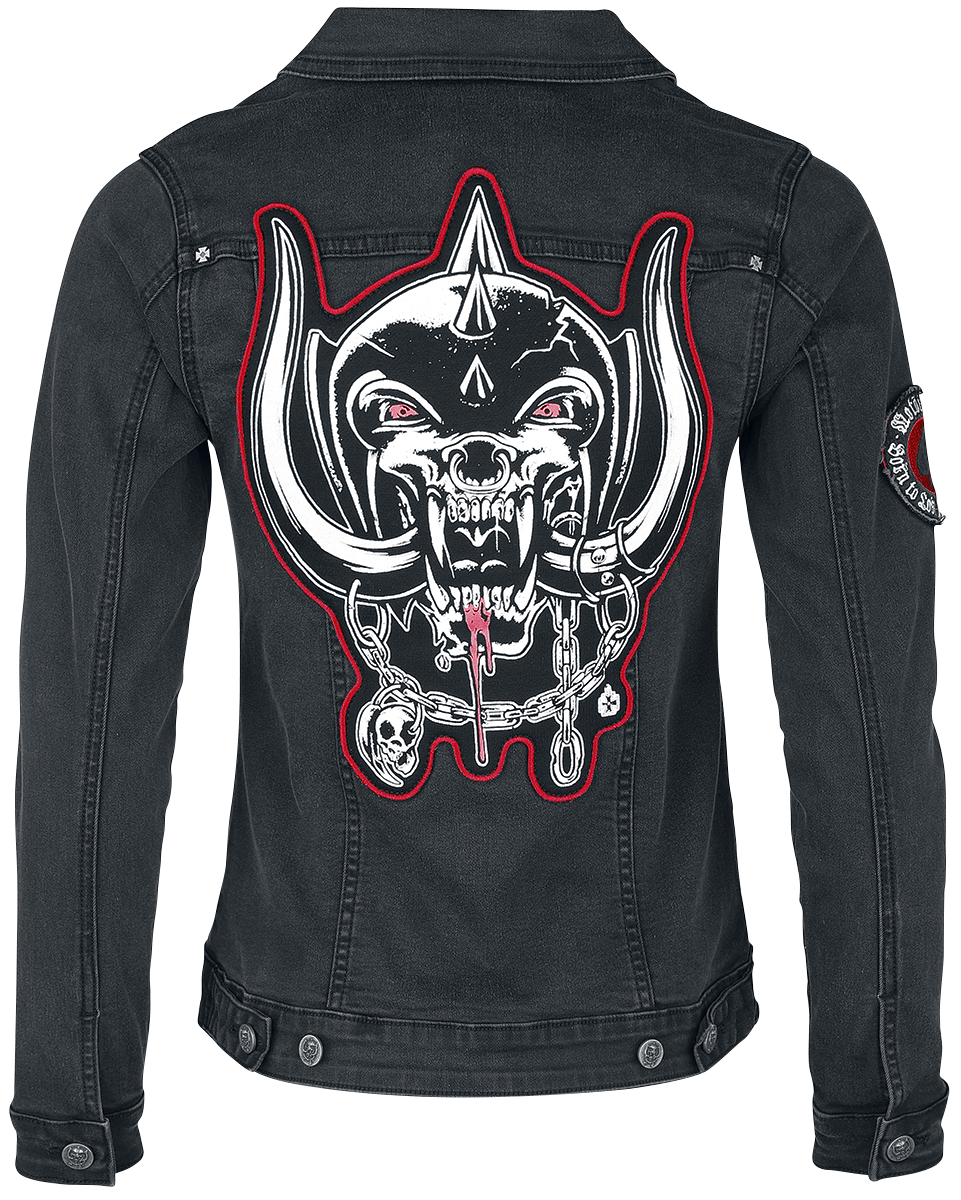 Motörhead Jeansjacke - EMP Signature Collection - S bis 3XL - für Damen - Größe XL - schwarz  - EMP exklusives Merchandise!