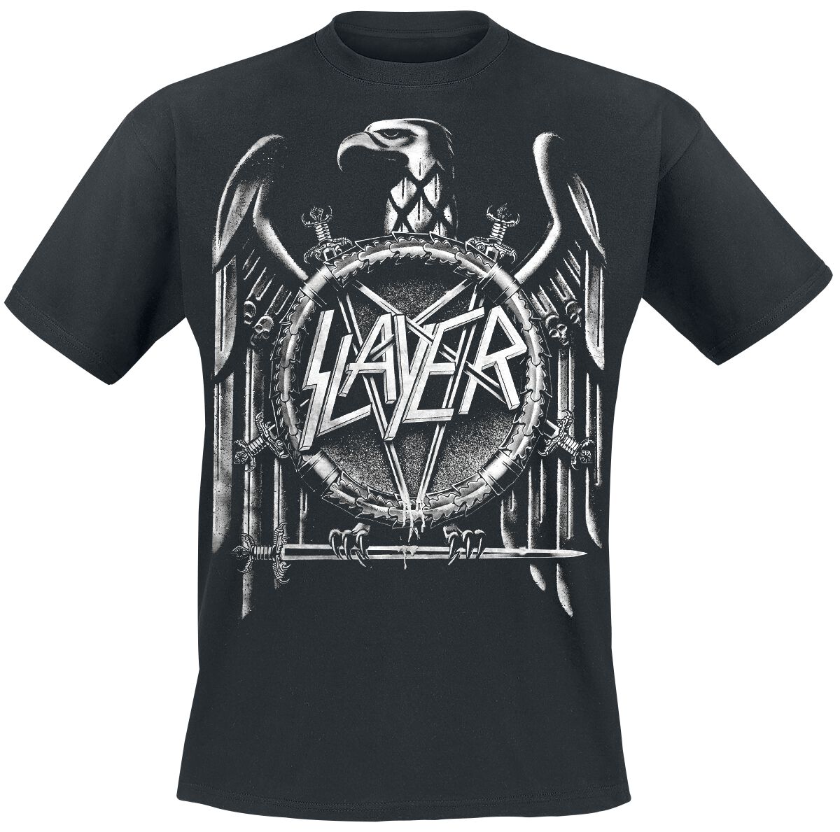 Image of T-Shirt di Slayer - Eagle - S a XXL - Uomo - nero