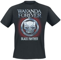 Wakanda Forever - Steel Icon, Black Panther, T-Shirt