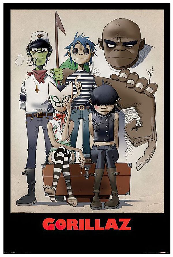 Poster de Gorillaz - Characters - pour Unisexe - multicolore