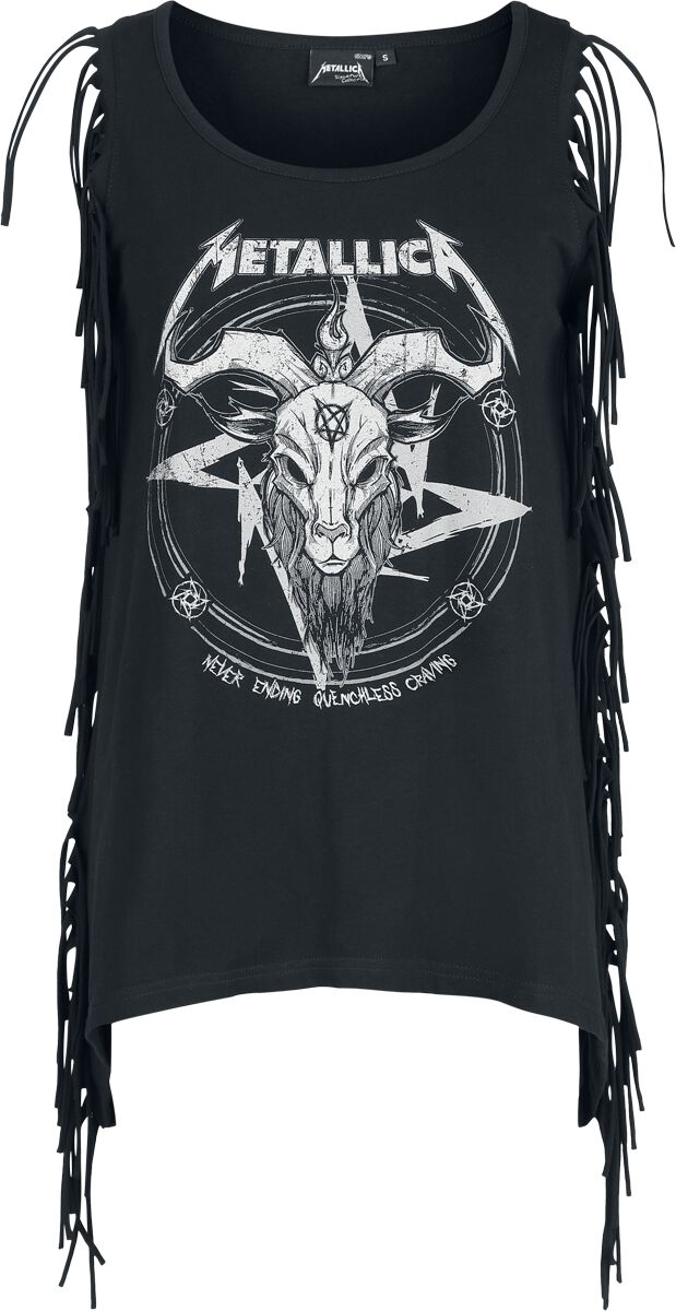 Metallica Top - EMP Signature Collection - S bis XXL - für Damen - Größe S - schwarz  - EMP exklusives Merchandise!