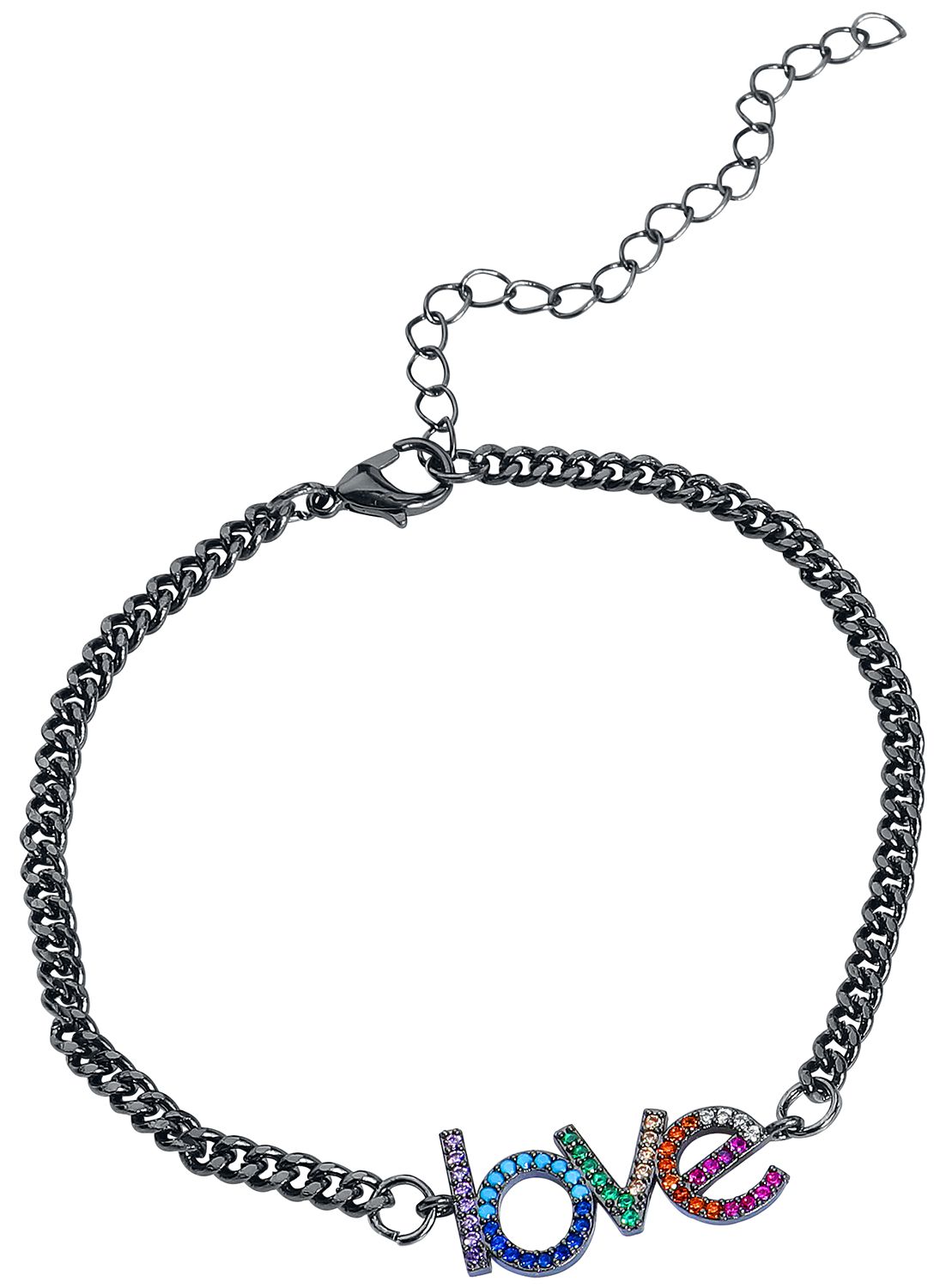 Image of Urban Classics Love Bracelet Armband silberfarben