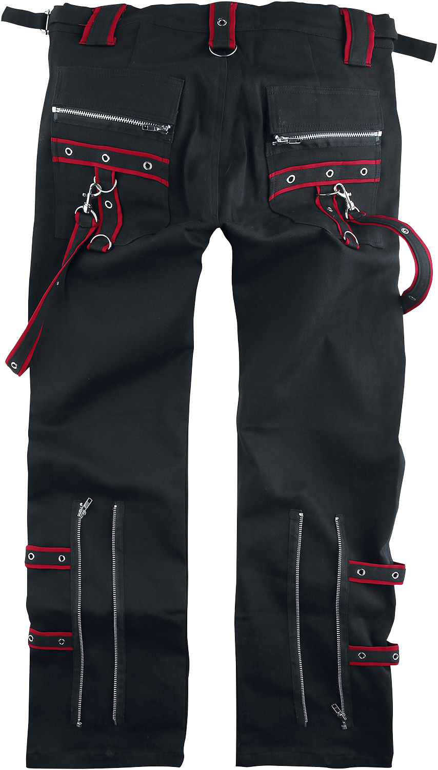 Poizen Industries Blade Pants Red Stoffhose schwarz rot