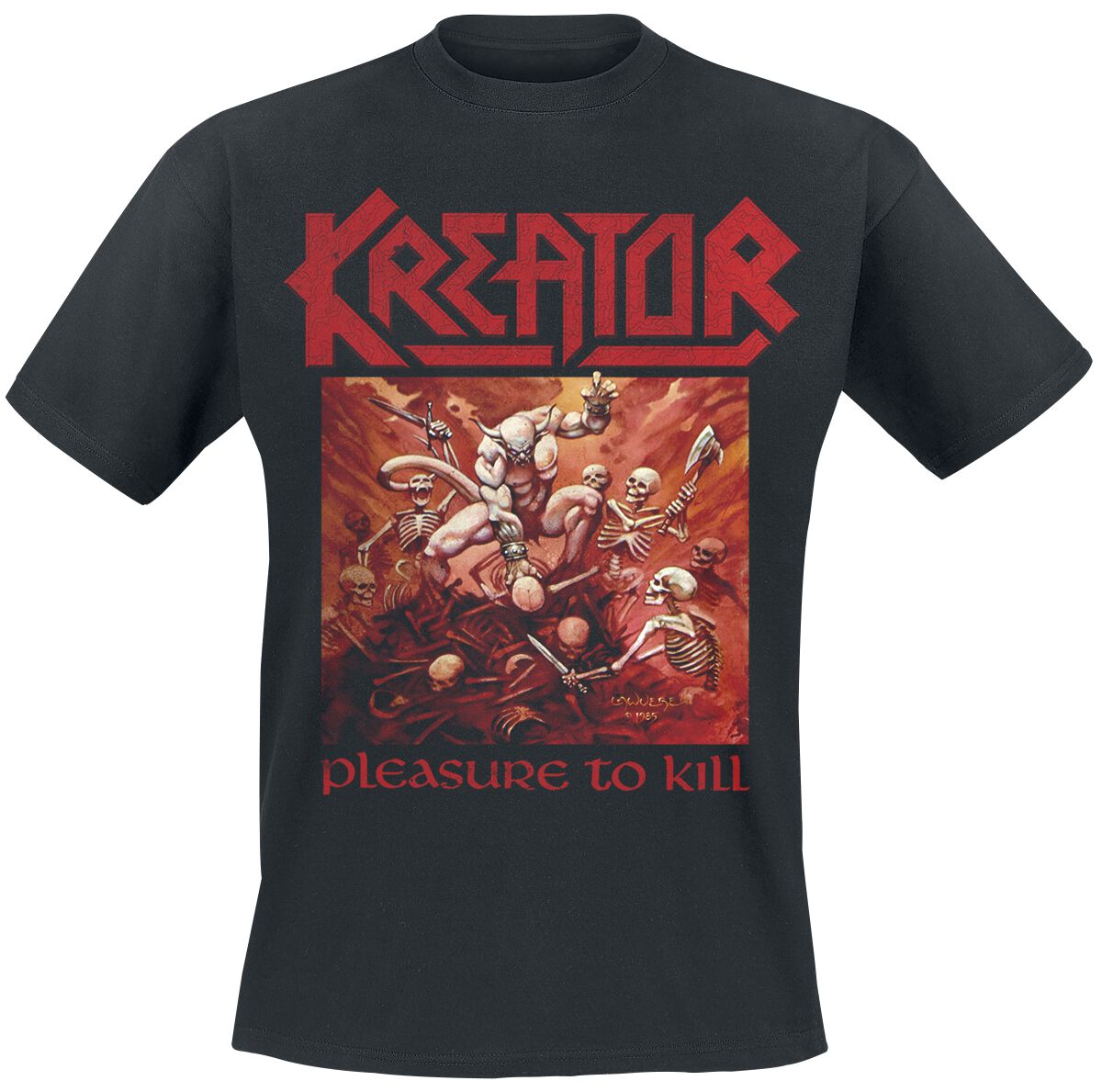 Image of Kreator Pleasure To Kill T-Shirt schwarz