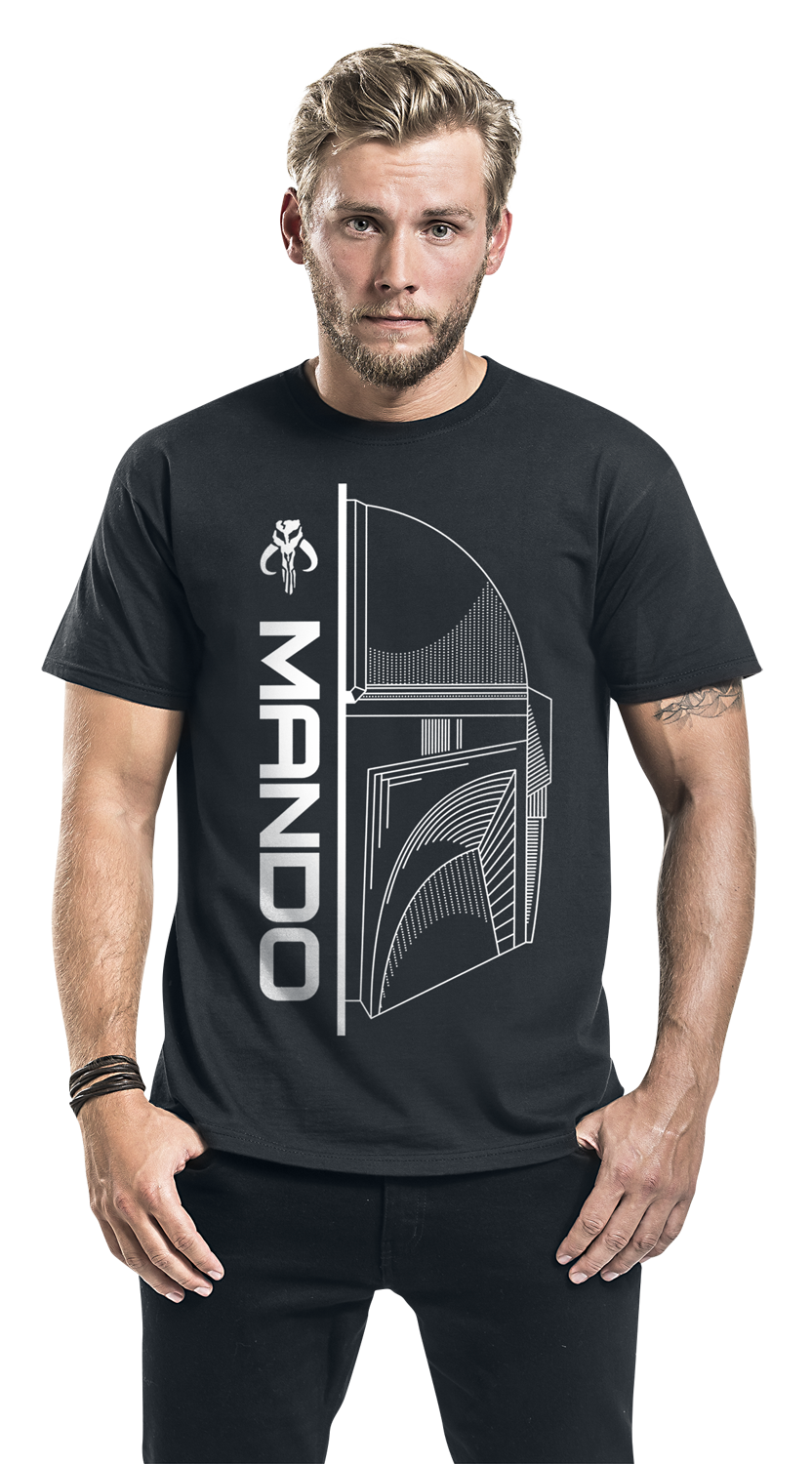 Star Wars The Mandalorian - Mando T-Shirt schwarz