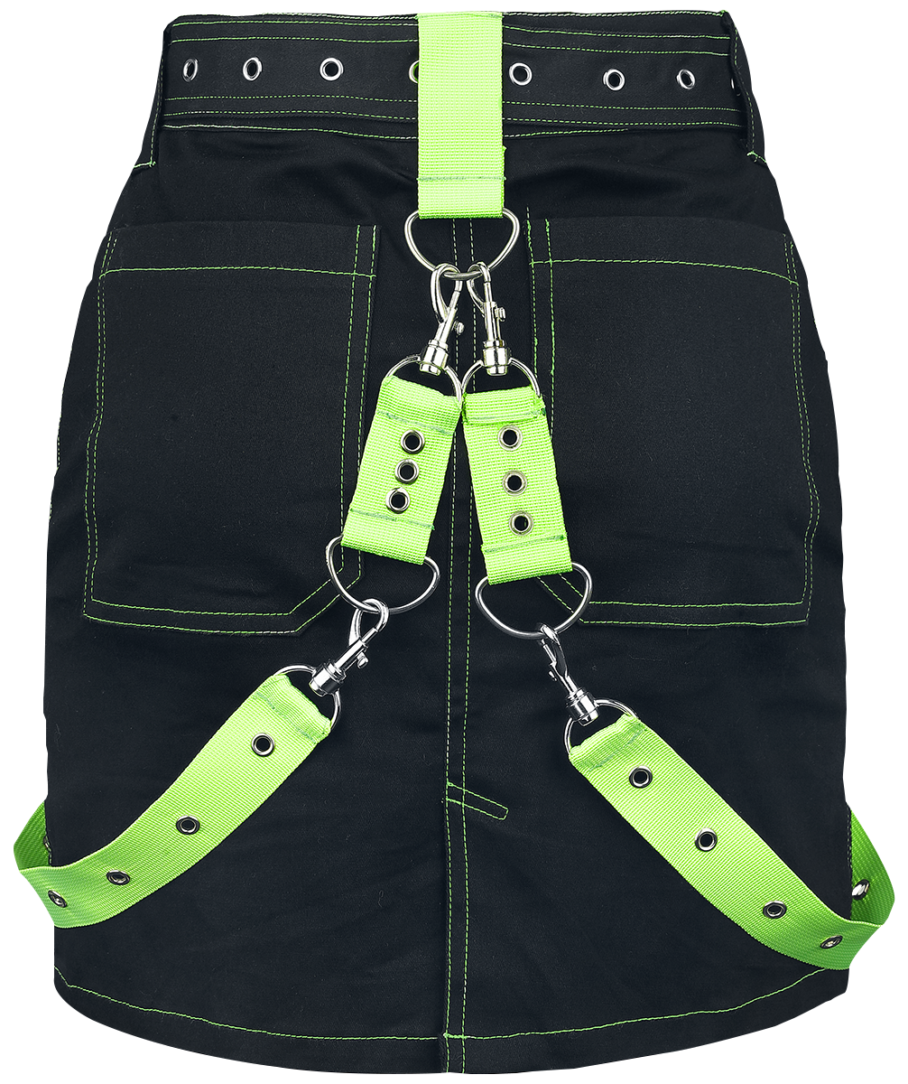 Poizen Industries Shadow Skirt Kurzer Rock schwarz grün